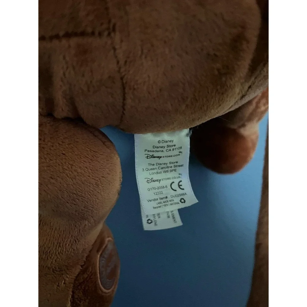 Disney‎ Store Bruno Cinderella Plush Dog Stuffed Animal Large Brown Orange